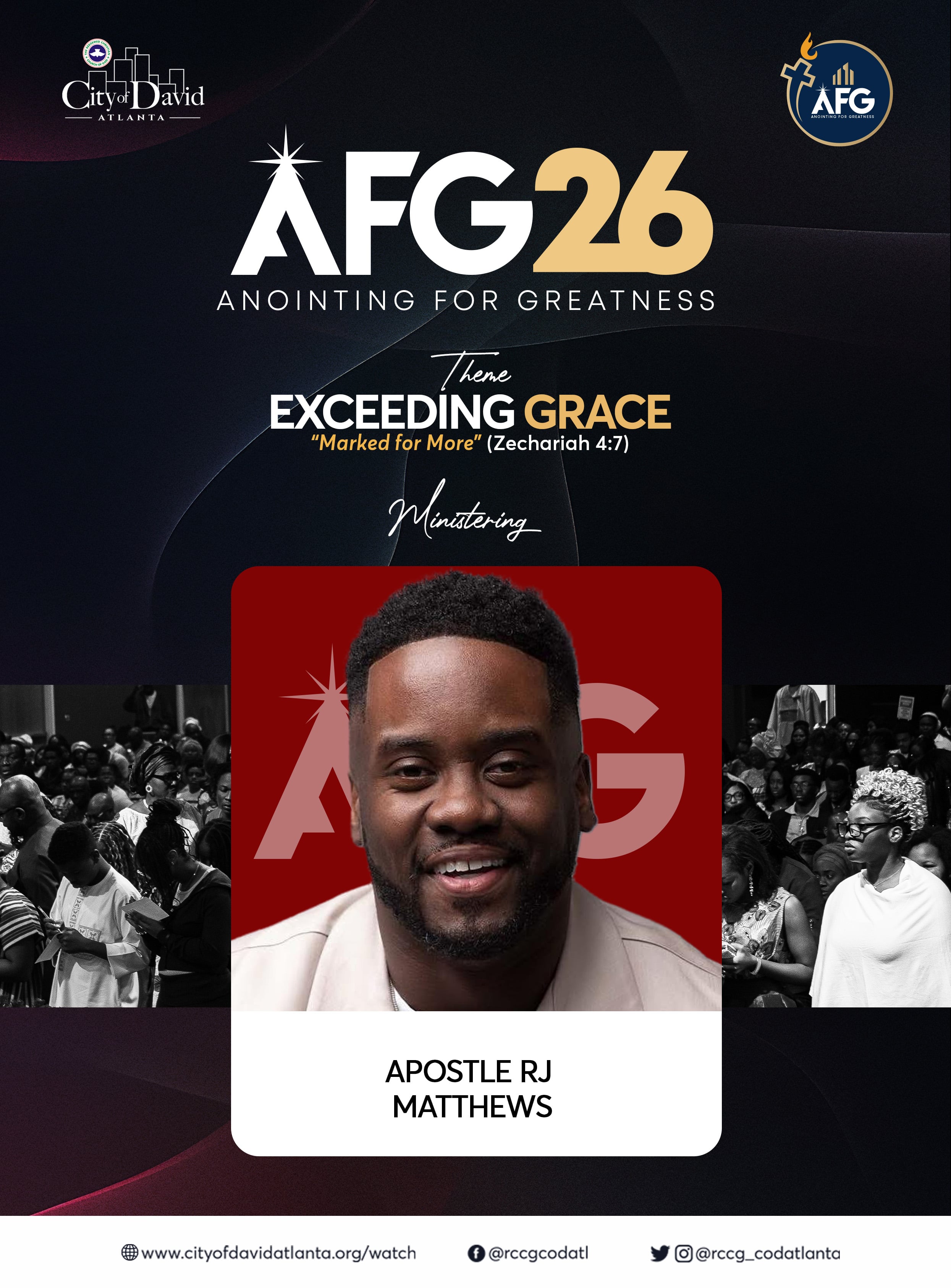AFG 26 featured minister — Apostle RJ Matthews